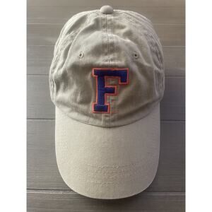 University of Florida Gators Dad Hat Cap Embroidered Logo Tan